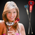 9" Red Heart Light-Up Cocktail Stirrers